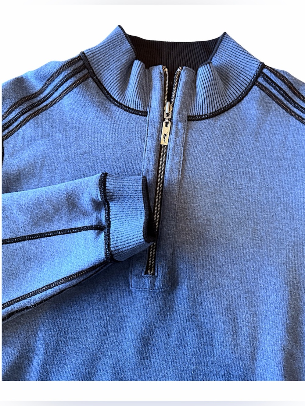 Tommy Bahama reversible quarter zip pullover sweater, size L
